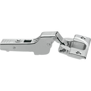 KREAKTIVMOEBEL Blum CLIP top 110° Scharnier Mittelanschlag mit Feder (71T365) – Frontansicht mit Scharniertopf, CLIP-Mechanik und Federmechanismus für sicheren Halt
