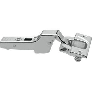KREAKTIVMOEBEL Blum CLIP top 110° Scharnier Mittelanschlag mit Feder (71T368) – Frontansicht mit Scharniertopf, CLIP-Mechanik und Federmechanismus für sicheren Halt