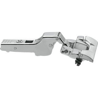 KREAKTIVMOEBEL Blum CLIP top 110° Standardscharnier Mittel INSERTA (71T369) – Frontansicht mit Scharniertopf, CLIP-Mechanik und werkzeugloser INSERTA-Technik