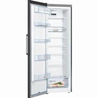 Bosch Serie 4 KSV36VXDP Freistehender Kühlschrank 186 x 60 cm Gebürsteter schwarzer Stahl AntiFingerprint
