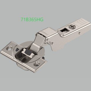 KREAKTIVMOEBEL Blum CLIP top BLUMOTION Scharnier 110° mit Feder 71B365HG zum Anschrauben in geschlossener Position für Mittelanschlag (halbaufliegend)
