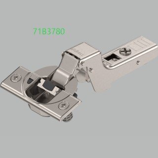 KREAKTIVMOEBEL Blum CLIP top BLUMOTION 110° Scharnier Innen 71B378-V250, geschlossene Position, mit Feder, zum Einpressen, langlebig, sanftes Schließen.