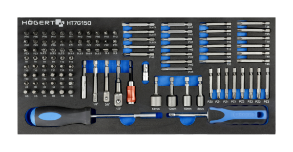 Högert Schraubendreher Set Profi Bit Profi Ersatzbits Werkzeug HT7G150