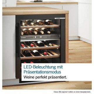 Bosch Serie 6 KUW20VHF0 Einbau-Weinkühlschrank 81,8 x 29,8 cm