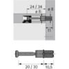 Hettich MB-Schnellmontagedübel 47458, Bohr Ø 8mm, Spannmaß 30mm, Rapid S DU 325,blau