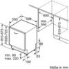 Bosch SMV46KX04E vollintegrierte Geschirrspüler 60 cm