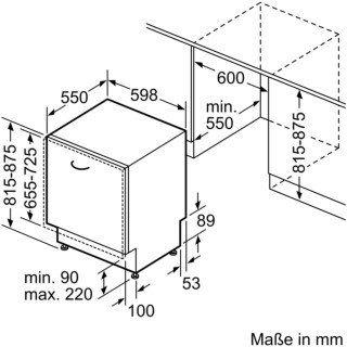 Bosch SMV46KX04E vollintegrierte Geschirrspüler 60 cm