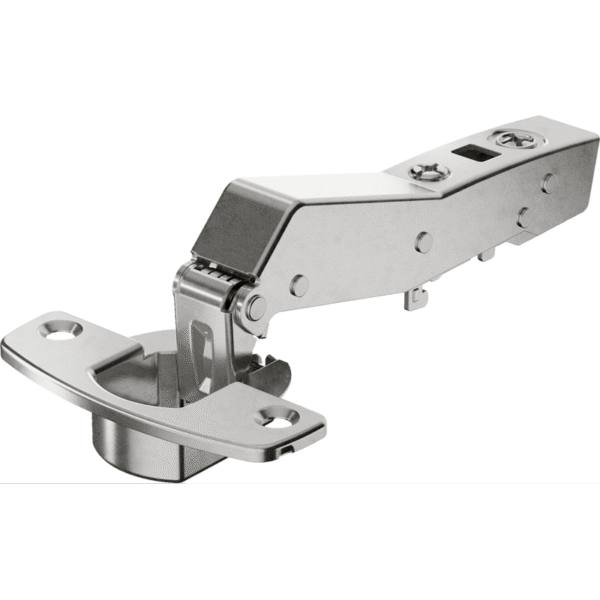 HETTICH Topfscharnier Sensys 8669, 95° Öffnungswinkel, Zinkdruckguss silber vernickelt, mit integrierter Dämpfung und Clip-on-Befestigung