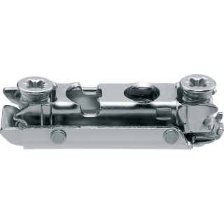 BLUM CLIP gerade Exz-Montageplatte, 0mm,vorm.Systemschrauben 175H410-V500