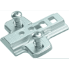 Hettich Adapterplatte Paralleladapter vernickelt mit 0 mm Distanz KREAKTIVMOEBEL KREATIV MÖBEL