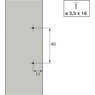HETTICH Möbel-Automatikscharnier, Optimat Plus 4 FM, 9072548, 110°, Stahl vernickelt