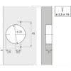 HETTICH Möbel-Automatikscharnier, Optimat Plus 4 FM, 9072548, 110°, Stahl vernickelt