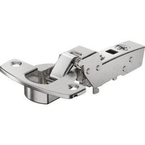 Hettich Topfscharnier 9091510 Sensys 8631 mit 95° Öffnungswinkel, Kröpfung 0 mm, silber vernickelt, mit integrierter Dämpfung für eingeschlagene Möbeltüren