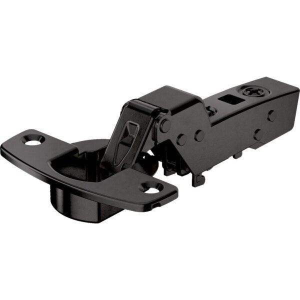 Hettich Topfscharnier 9091743 Sensys 8675 mit 110 Grad Öffnungswinkel aus vernickeltem Stahl für Möbeltüren, Ansicht in Montagerichtung