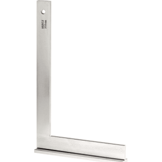 Helios Preisser Schlosserwinkel 25437 aus gehärtetem Stahl mit den Maßen 150x100 mm und Querschnitt 20x5 mm, ideal für präzise Winkelmessungen in Werkstatt und Industrie.