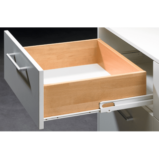 Hettich Rollschubführung 41641 FR 6142 selbst.Schlie.(Stop Contr.), 450mm, Stahl