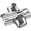 Möbel-Kreuzmontageplatte,Distanz 1,5mm,Sensys 8099, 9071626, vernickelt
