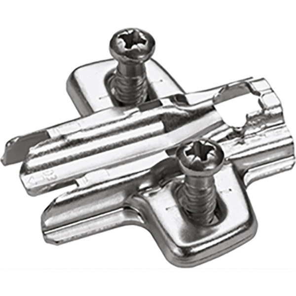 Möbel-Kreuzmontageplatte,Distanz 1,5mm,Sensys 8099, 9071626, vernickelt