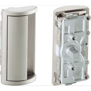 Fallenschloss-Einlassgriff, 80x40x15mm, Insert 41618, Metall vernickelt Hettich