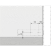 Hettich Dämpfer 9089586 für Topfscharnier, Push to open Pin, Kunststoff weiß