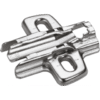 Möbel-Kreuzmontageplatte,Distanz 0mm,Sensys 8099, 9075005, vernickelt hettich