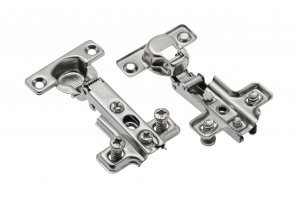 GTV 0ZP-CIBI9H0ZE Minischarnier ohne Dämpfung, Topfdurchmesser 26 mm, Eckanschlag, Montageplatte H=0 mit Euroschr.