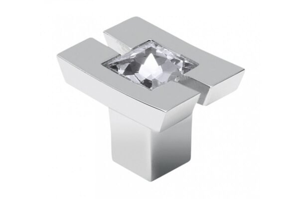 Möbelknopf UZ-71C, Zamak, Oberfläche: Chrom glänzend