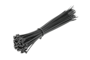 Nylon-Kabelbinder 2,5 x 200 mm, 100 Stück, Schwarz