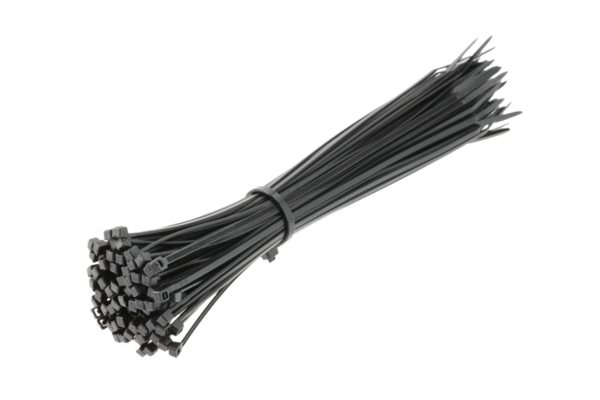 Nylon-Kabelbinder 2,5 x 200 mm, 100 Stück, Schwarz