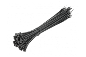 Nylon-Kabelbinder 3,6 x 300 mm, 100 Stück, Schwarz