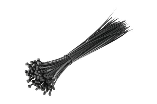 Nylon-Kabelbinder 4,8 x 370 mm, 100 Stück, Schwarz