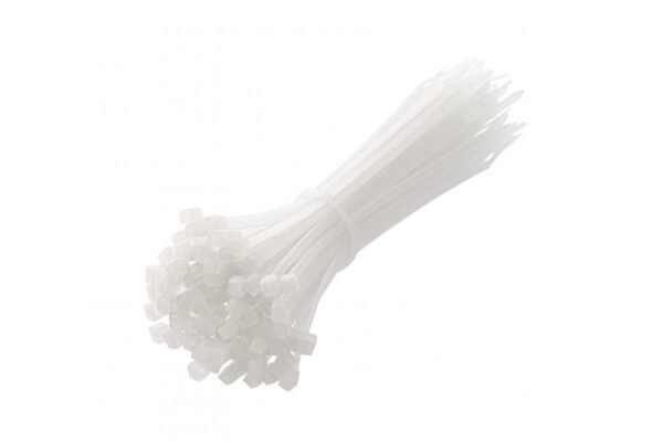 Nylon-Kabelbinder 2,5 x 140 mm, 100 Stück, Weiß