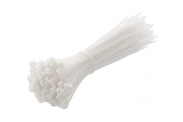 Nylon Kabelbinder 4,8 x 200 mm 100 Stück Kabel binder sehr fest und gute qualität Weiß HT2C727