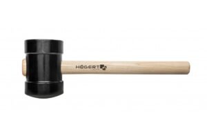 Gummihammer 800 g mit Holzstiel,  für Steinmetzarbeiten und Pflasterarbeiten