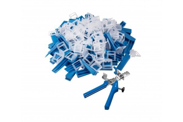 Högert Fliesen Nivelliersystem 1mm 201 teiliges Set mit Klemmen Verlegehilfe 0HT3B349