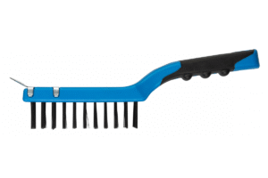 Stahldrahtbürste mit Schaber, 4 x 11