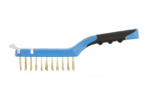 Messingdrahtbürste mit Schaber, 4 x 11