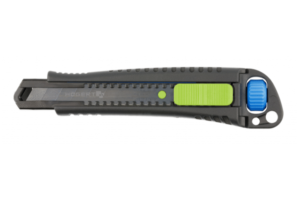 Messer mit gebrocheren Klinge 18 mm, Zink, SK4 schwarze Stahlklinge