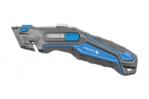 Messer mit trapezförmiger Klinge 1+3 automatischer Rückzug