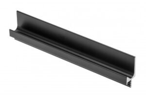 PA-0243-35-50-20M.jpg Griffprofil L, Länge 3500 mm, Material: Aluminium, Oberfläche: schwarz matt