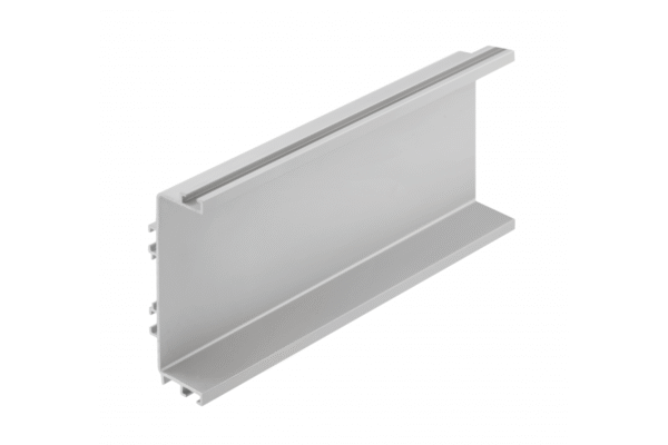 GTV PA-VELLO-C4M-05 Halterungsfreies Aluminium-Profilsystem VELLO mit LED-Funktion, C, silber, Länge 4,10 m