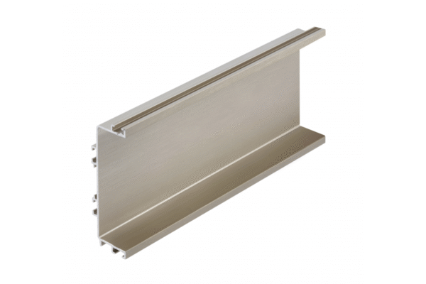 GTV PA-VELLO-C4M-06 Halterungsfreies Aluminium-Profilsystem VELLO mit LED-Funktion, C, inox, Länge 4,10 m