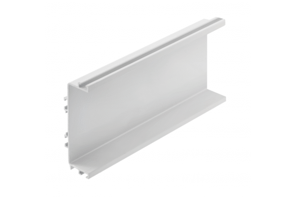 GTV PA-VELLO-C4M-10 Halterungsfreies Aluminium-Profilsystem VELLO mit LED-Funktion, C, weiß, Länge 4,10 m