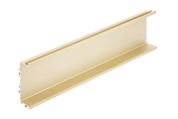 Aluminiumprofil VELLO griffloses System mit LED-Funktion, C, gold, Länge 4,1 m