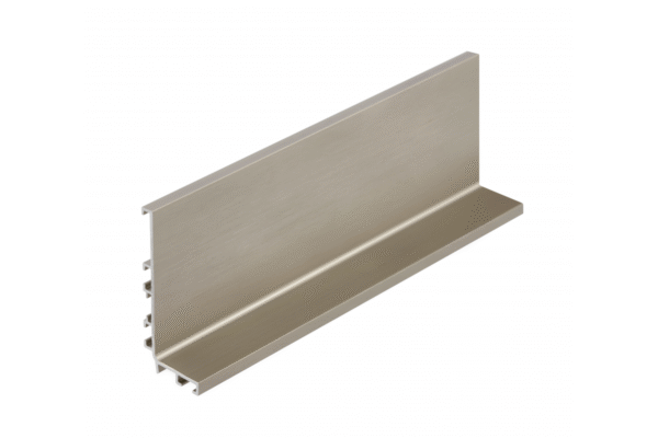 GTV PA-VELLO-L4M-06 Halterungsfreies Aluminium-Profilsystem VELLO mit LED-Funktion, L, inox, Länge 4,10 m