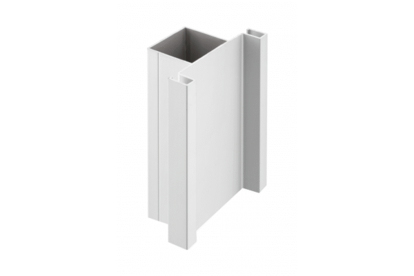 Halterungsfreies Aluminium-Profilsystem VELLO T zweiseitig, silber, Länge 3 m