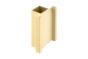 Aluminiumprofil griffloses System VELLO, T doppelseitig, gold, Länge 3 m