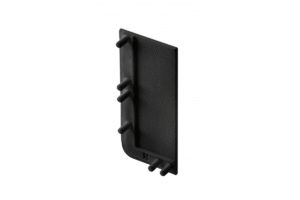 Profilkappe L voll, griffloses System VELLO mit LED-Funktion, schwarz, rechts, (10 Stk./Verp.)