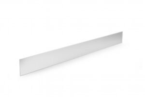 AXIS PRO-Platte der Innenfront, Glas, H=88 mm, L=1100 mm, Schaufel. mittel (B), weiß (1op.=5Stk)