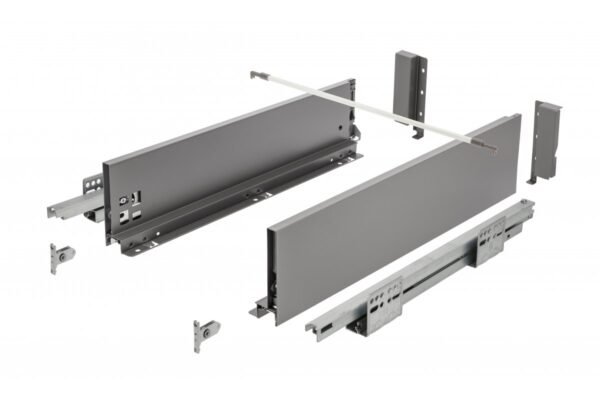 AXISPRO Push-to-Open-Ofenschublade 69mm 450mm anthrazit